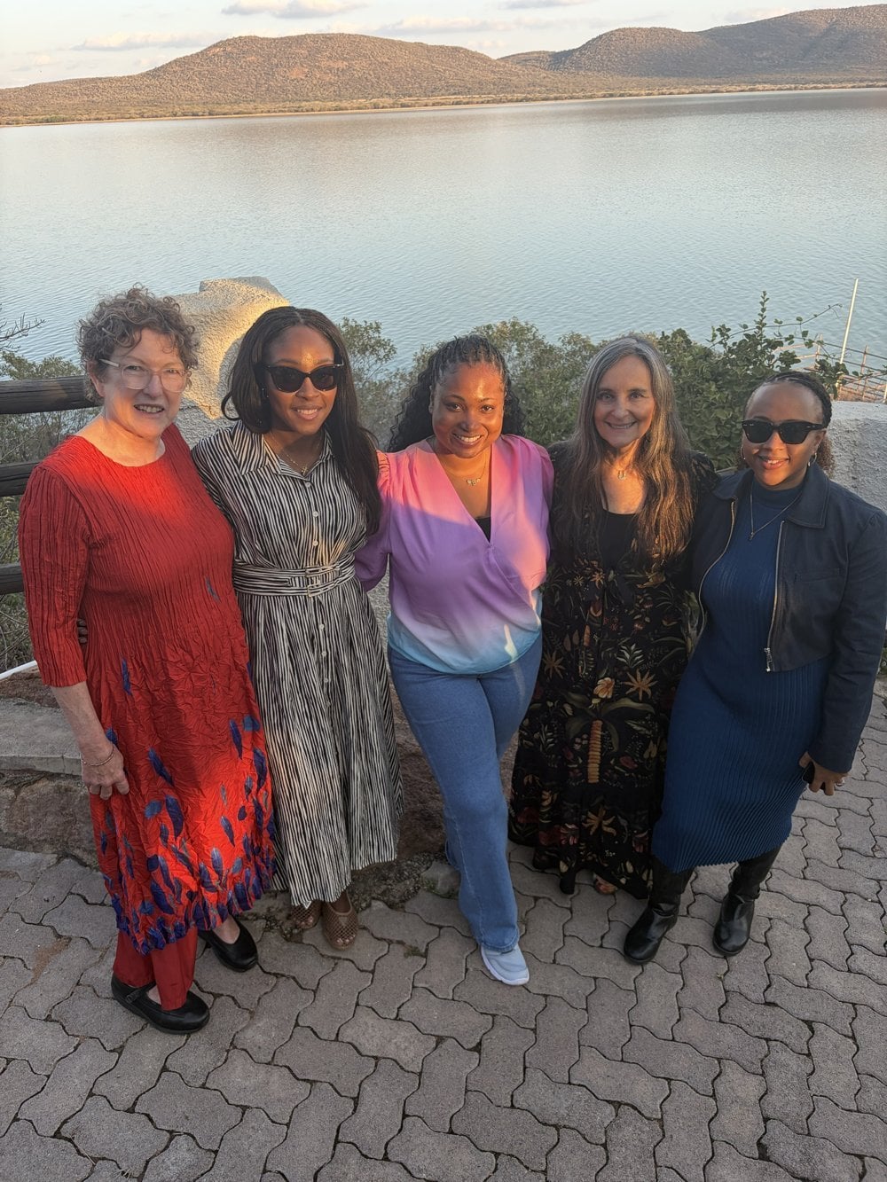 Montegut Scholars with WONCA leaders at the Gaborone Yacht Club